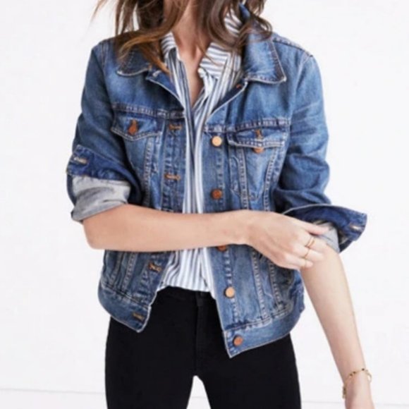 Madewell Jackets & Blazers - Madewell The Jean Jacket in Pinter Wash- XL